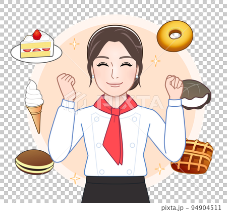 young woman and sweets young woman and sweets 94904511