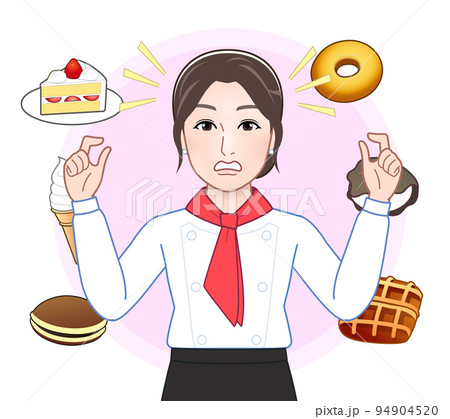 若い女性とスイーツ 若い女性とスイーツ 94904520