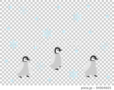 Illustration of a penguin walking 94904605