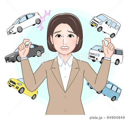車販売の女性 94904849