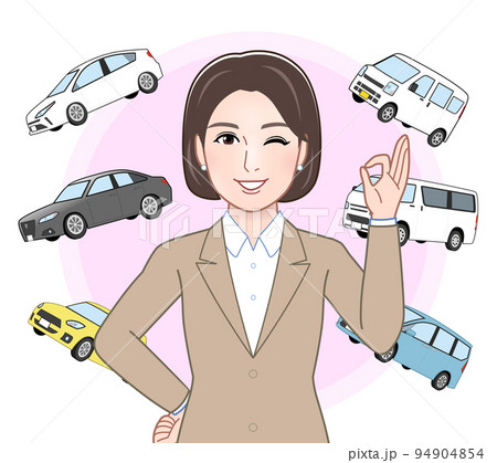 車販売の女性 94904854