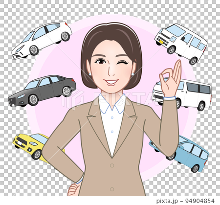 車販売の女性 94904854