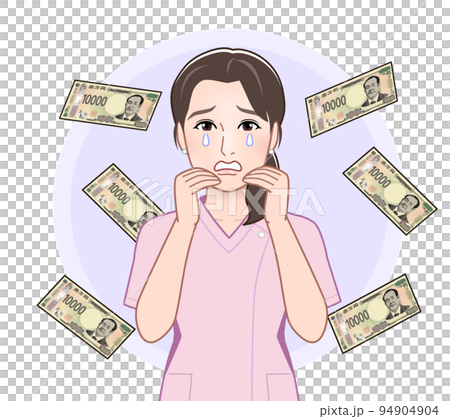 新的 10,000 日元鈔票和女護士 新的 10,000 日元鈔票和女護士 94904904