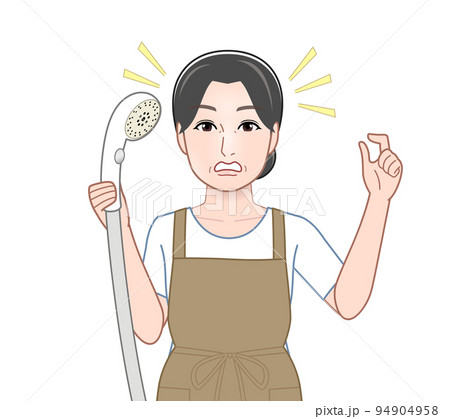 お風呂掃除をしている女性 お風呂掃除をしている女性 94904958