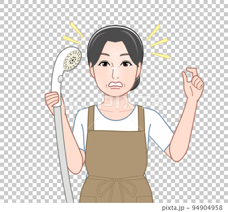 お風呂掃除をしている女性 お風呂掃除をしている女性 94904958