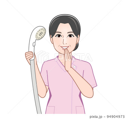 お風呂掃除をしている女性 94904973