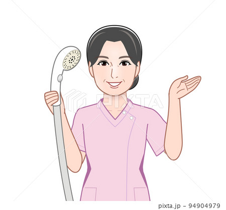 お風呂掃除をしている女性 94904979