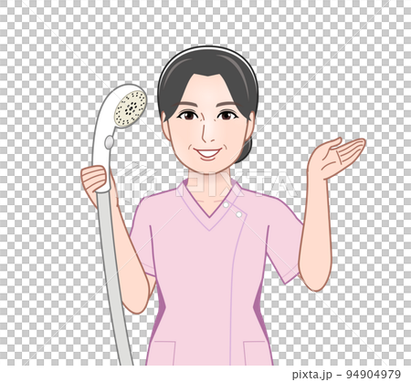 お風呂掃除をしている女性 94904979