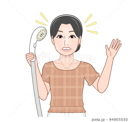 お風呂掃除をしている女性 お風呂掃除をしている女性 94905030