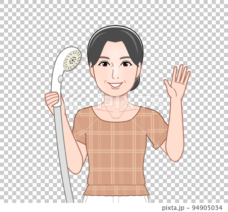 打掃浴室的女人 94905034