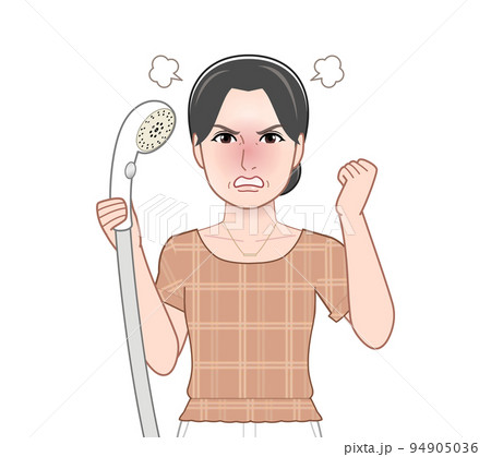 お風呂掃除をしている女性 94905036
