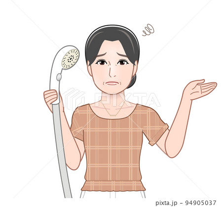 お風呂掃除をしている女性 お風呂掃除をしている女性 94905037