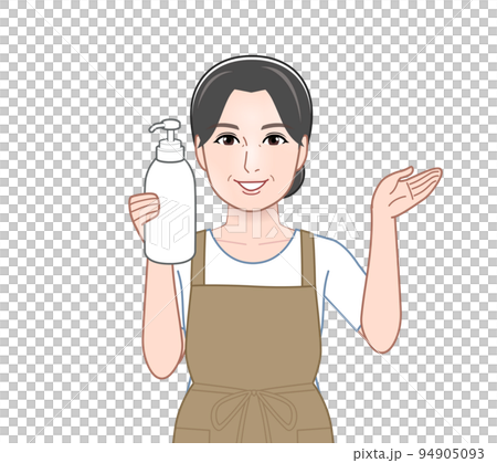 有洗髮水的家庭主婦 94905093