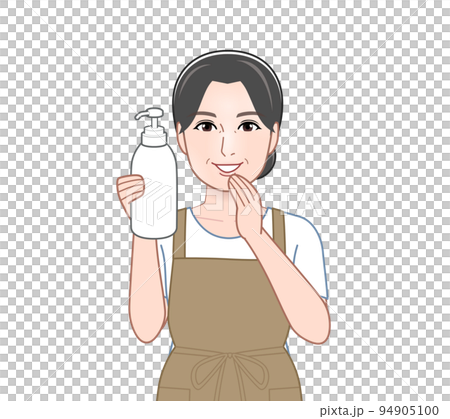 シャンプーを持った主婦 シャンプーを持った主婦 94905100