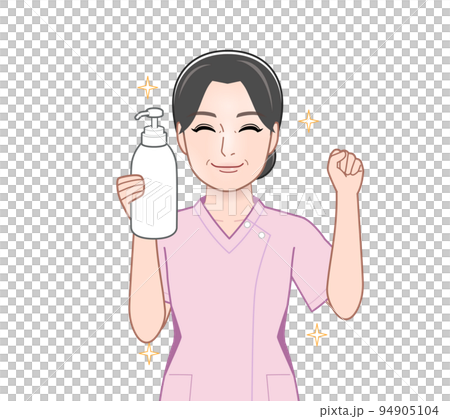 シャンプーを持った主婦 94905104