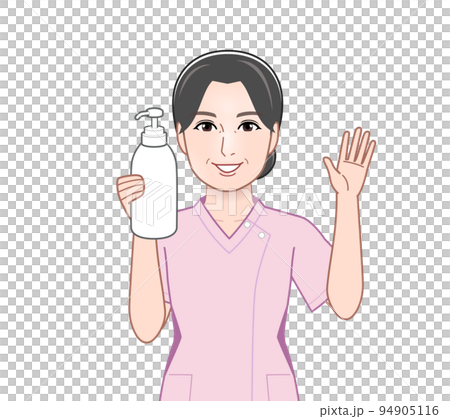 housewife with shampoo 94905116