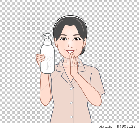 housewife with shampoo 94905128