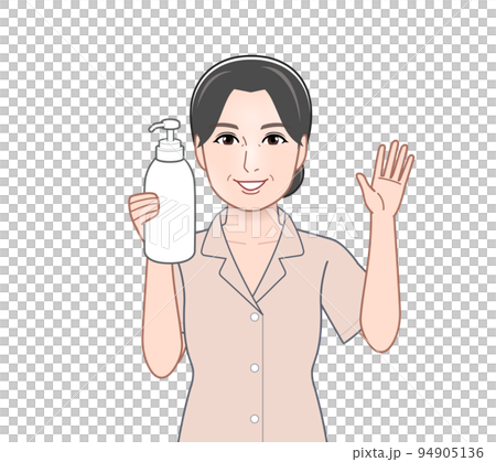 シャンプーを持った主婦 シャンプーを持った主婦 94905136