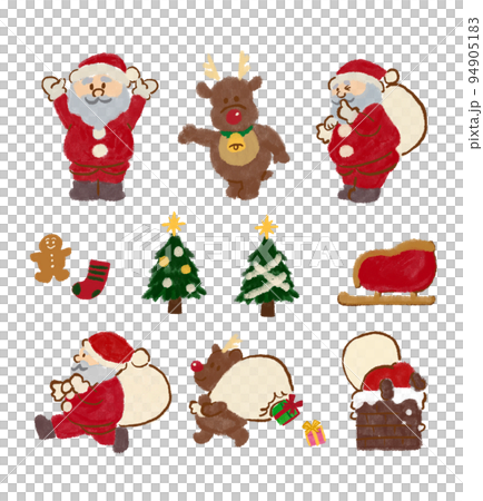 プレゼントを運ぶサンタクロース プレゼントを運ぶサンタクロース 94905183