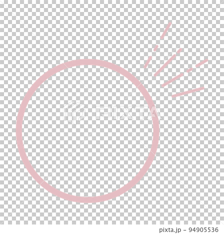 チェックのマーク付きの丸アイコン 94905536