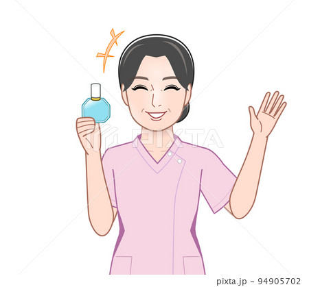 目薬を持った若い女性 94905702