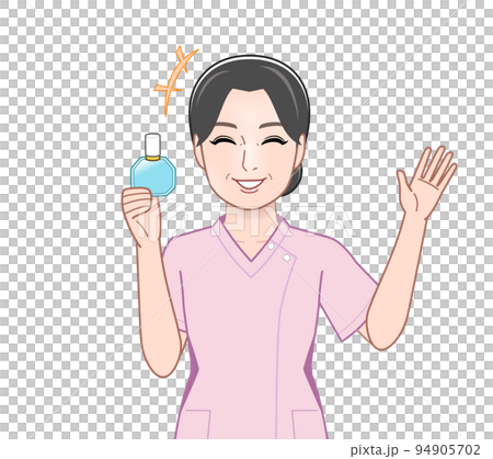 目薬を持った若い女性 94905702