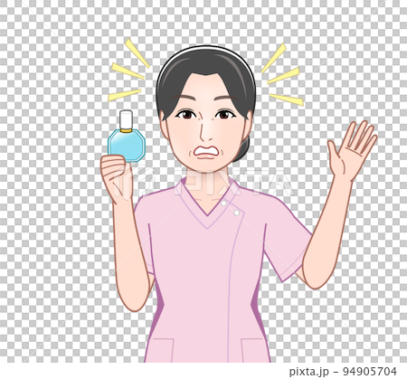 目薬を持った若い女性 94905704
