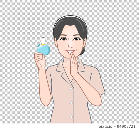 滴眼藥水的年輕女子 滴眼藥水的年輕女子 94905721