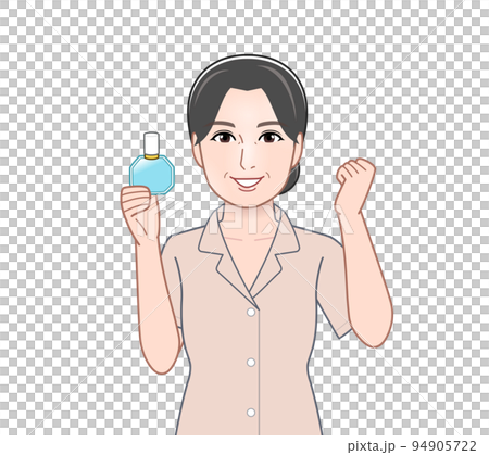滴眼藥水的年輕女子 滴眼藥水的年輕女子 94905722