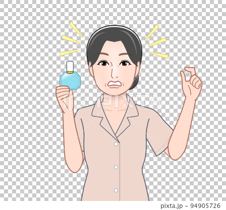 滴眼藥水的年輕女子 滴眼藥水的年輕女子 94905726
