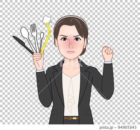 不要なプラスチックをもつ女性 94905843