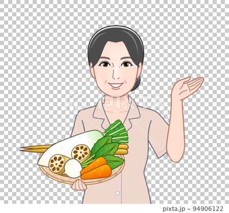 帶根菜的年輕女子 帶根菜的年輕女子 94906122