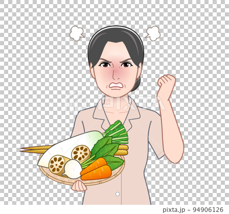 Young woman with root vegetables Young woman with root vegetables 94906126
