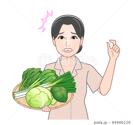冬野菜と若い女性 冬野菜と若い女性 94906226