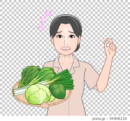 冬野菜と若い女性 冬野菜と若い女性 94906226
