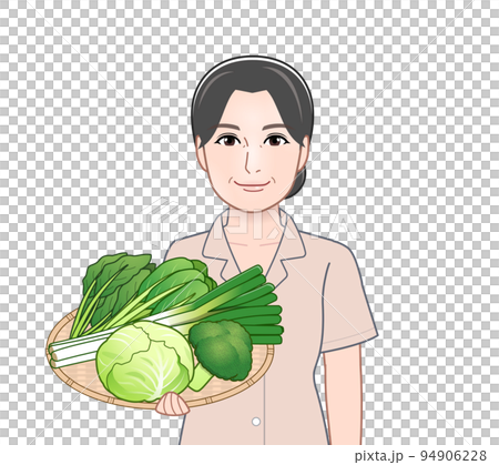 Young woman with winter vegetables Young woman with winter vegetables 94906228
