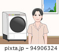 洗濯機と女性 94906324