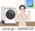 洗濯機と女性 94906325