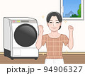 洗濯機と女性 94906327