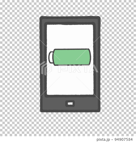 フル充電のスマホ 94907584