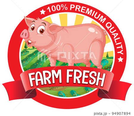 Pig farm fresh logo for pork products Pig farm fresh logo for pork products 94907894