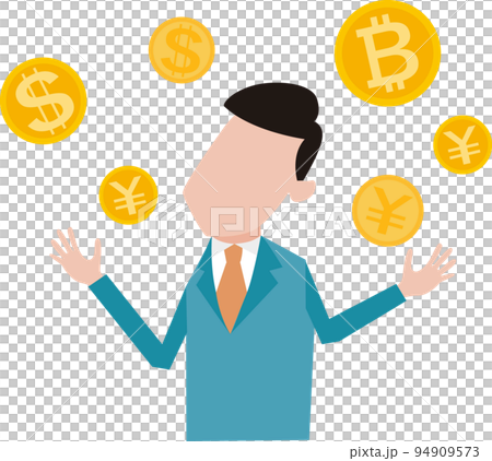 金錢、投資和西裝的男人 94909573