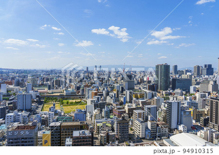 大阪　通天閣展望台からの風景【2022年　初秋】 94910315