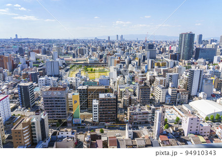 大阪　通天閣展望台からの風景【2022年　初秋】 94910343