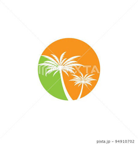 Palm tree summer vector icon illustration 94910702