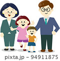 四人家族のイラスト 94911875