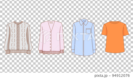 トップス　セット　イラスト 94912076