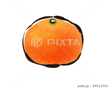 手描きイラスト◆みかん様用頁◆ 解説】🍊冬の絵手紙『みかん』11月、12月、1月 描き方解説 果物の描き