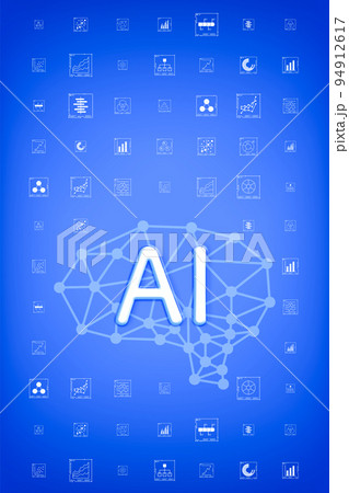 人工知能をイメージしたグラフィックデザイン 94912617