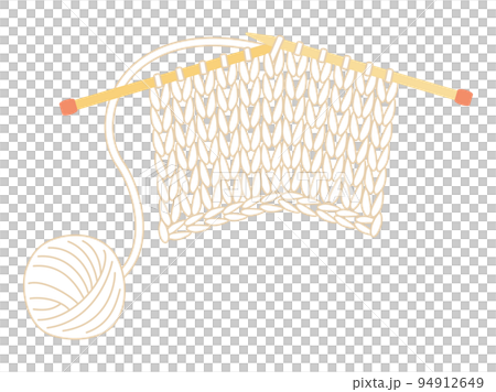 An illustration inspired by needle knitting 94912649